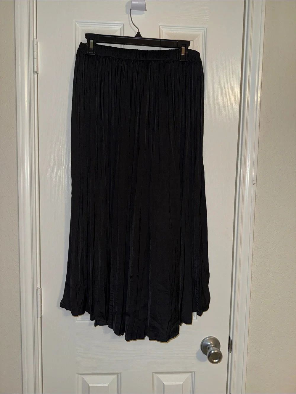 Philosophy Black Pleated Maxi Skirt